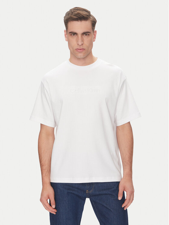 Calvin Klein Calvin Klein Tricou LV04LC206G Alb Relaxed Fit