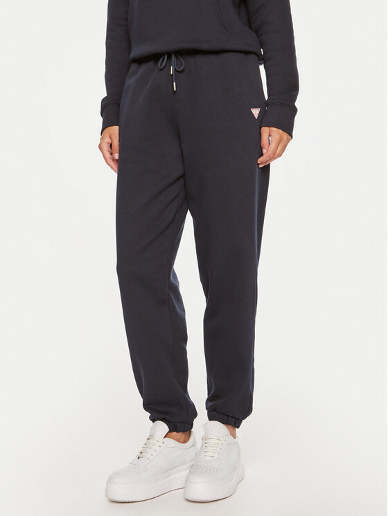 Guess Jeans Pantaloni da tuta W4YB33 KC811 Blu scuro Regular Fit, taglia : XL