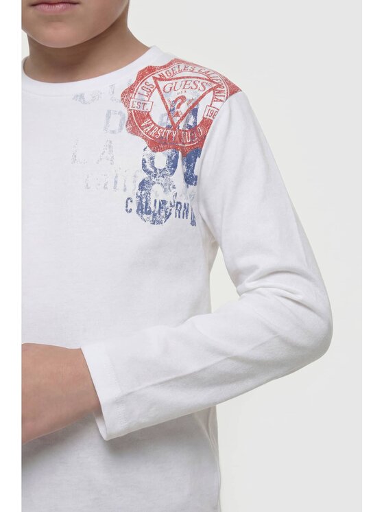 Guess Kids Guess Kids T-Shirt 183144 Biały Classic Fit