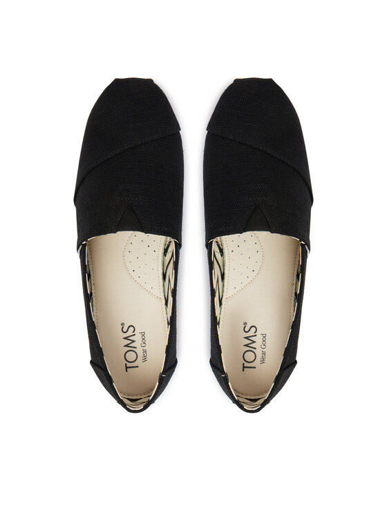 Toms Toms Туфлі Alpargata Classic 10020783 Чорний
