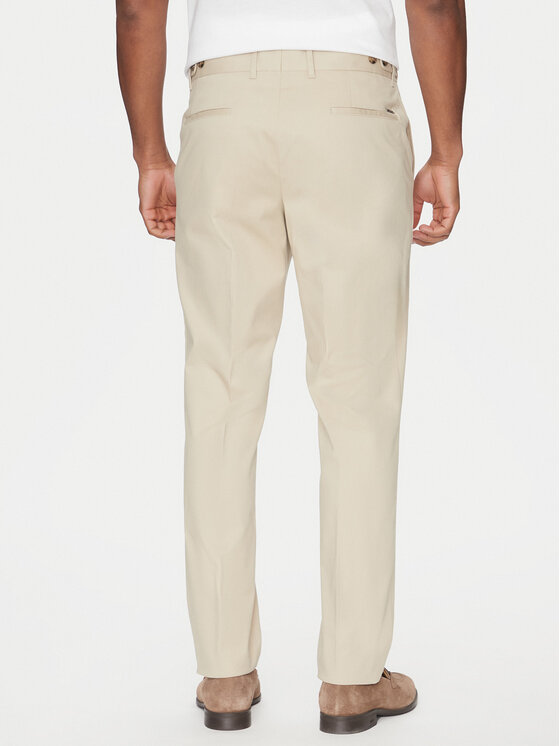 BOSS BOSS Riidest püksid C-Genius 50534612 Beež Slim Fit