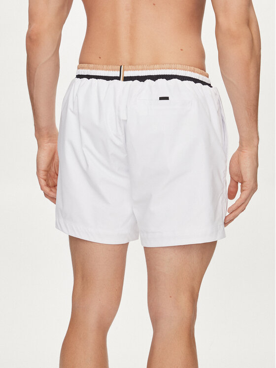 Boss Short de bain Atoll 50469324 Blanc Regular Fit Modivo