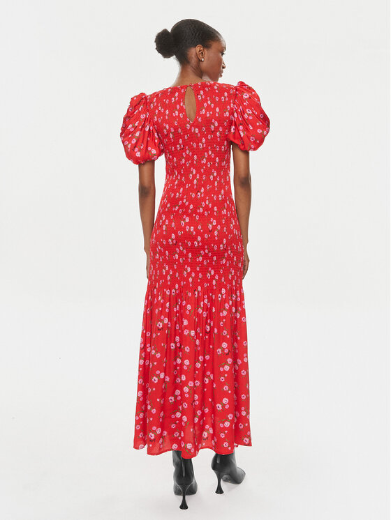 ROTATE ROTATE Sommerkleid 1121902946 Rot Regular Fit