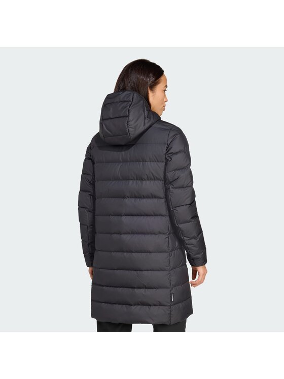 adidas adidas Kurtka puchowa Terrex Multi Light Down Hooded Parka 2.0 Czarny Regular Fit