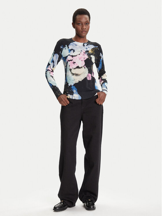 Desigual Desigual Džemper Nenufar Lacroix 25WWJF46 Šarena Regular Fit