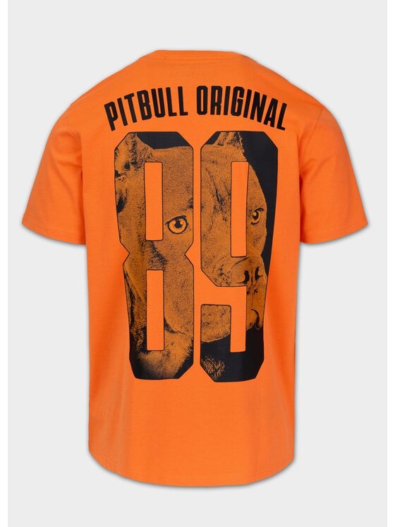 PITBULL PITBULL T-Shirt Koszulka męska EIGHTY NINE DOG M Pomarańczowy Regular Fit