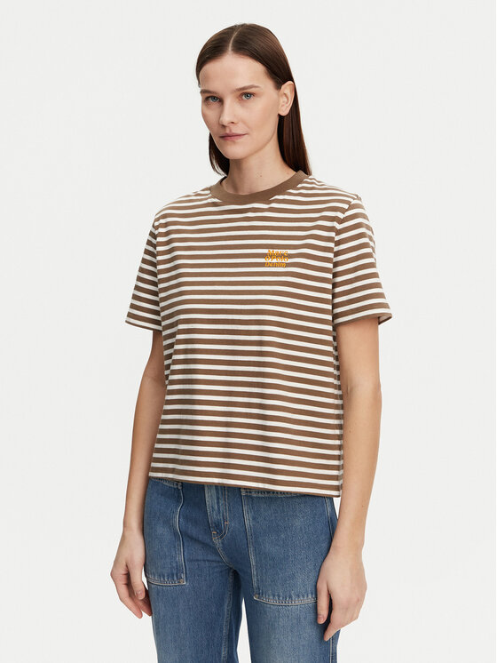Marc O'Polo Denim Marc O'Polo Denim T-Shirt 500 0005 953 Hnědá Relaxed Fit