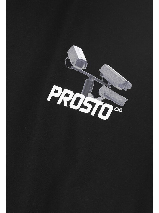 PROSTO. PROSTO. T-Shirt CC TV Czarny Oversize