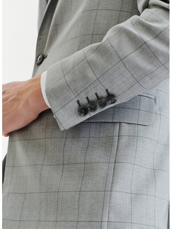 Pako Lorente Pako Lorente Marynarka P23SP-3G-015 Szary Slim Fit