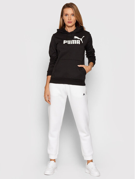 Puma Puma Світшот Essentials Logo 586788 Чорний Regular Fit