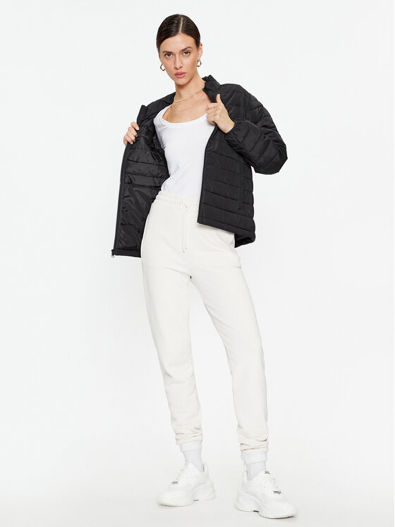 Sprandi Sprandi Пухено яке SP3-KUD060 Черен Regular Fit