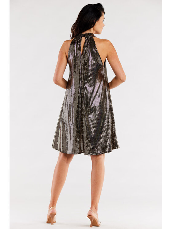 Awama Awama Abito da sera A563 Oro Basic Fit