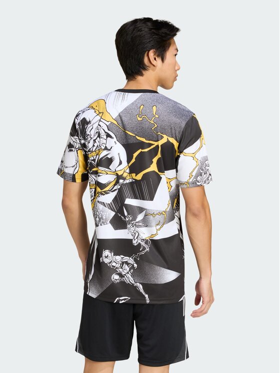 adidas adidas Koszulka techniczna Real Madrid Avengers 25/26 Pre-Match Jersey Biały Slim Fit