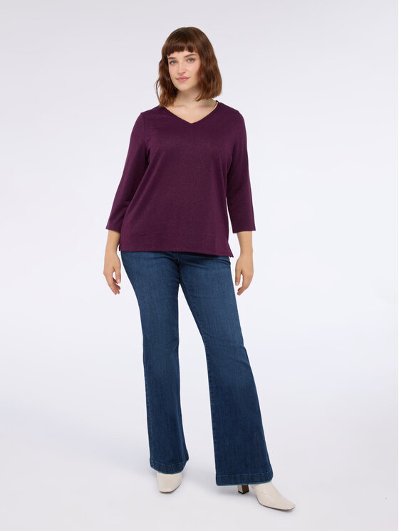 Fiorella Rubino Fiorella Rubino T-shirt G02RL108988N039 Viola Regular Fit