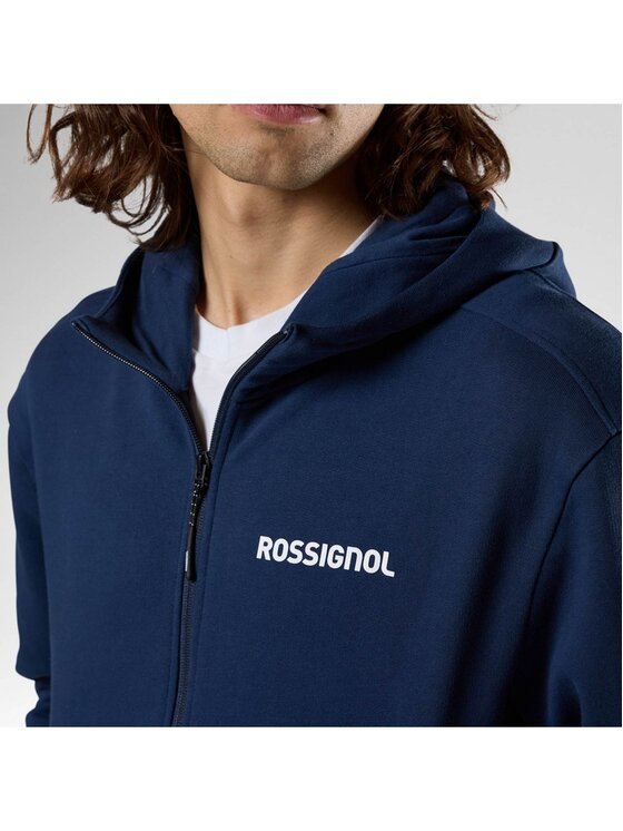 Rossignol Rossignol Bluza M Logo Fzh Granatowy Regular Fit