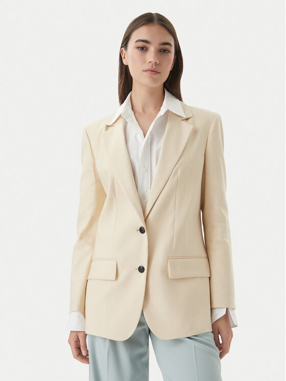 HUGO HUGO Піджак Anetali 50560000 Бежевий Oversize