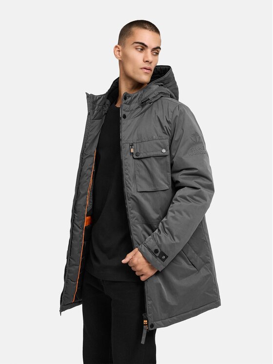 Stone Harbour Stone Harbour Kurtka zimowa Fintaan Szary Regular Fit