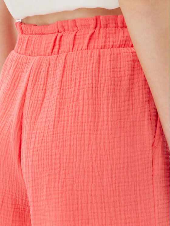 Vero Moda Vero Moda Kratke hlače iz tkanine Natali 10279687 Roza Baggy Fit