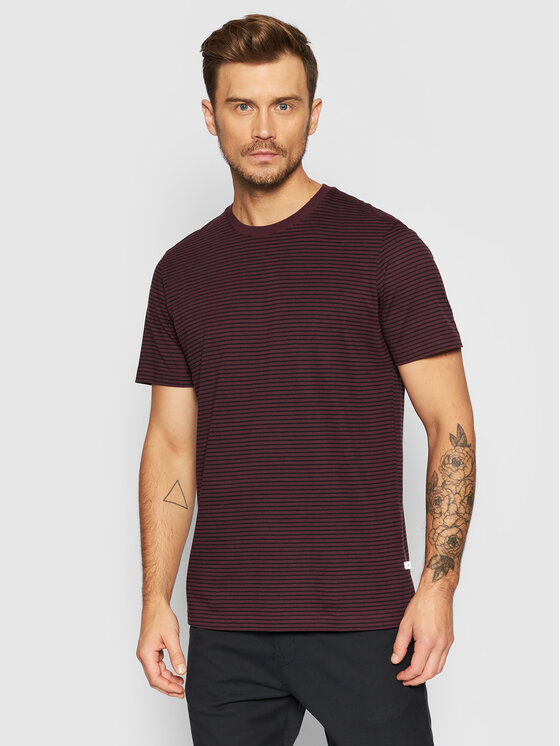 Selected Homme Selected Homme Tričko Norman 16080129 Bordová Regular Fit