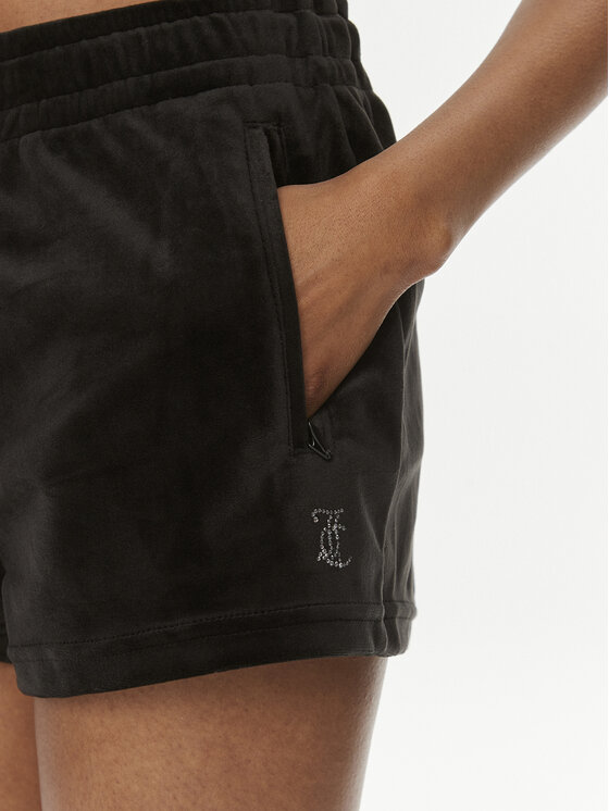 Juicy Couture Juicy Couture Sportske kratke hlače Tamia JCWH121001 Crna Regular Fit