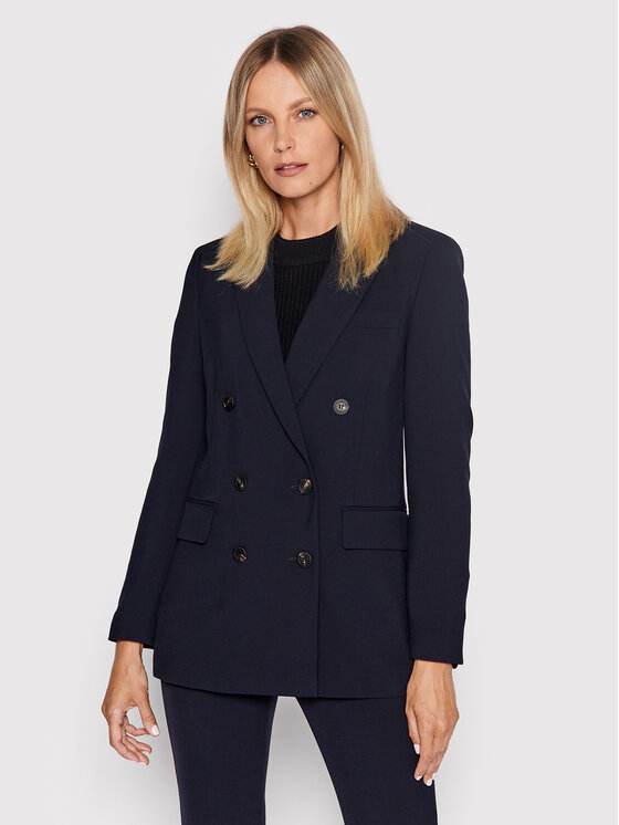 Peserico Блейзър S01943 Тъмносин Regular Fit