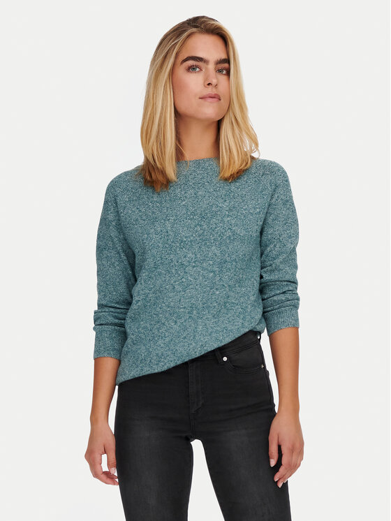 ONLY ONLY Džemper Rica 15204279 Zelena Regular Fit