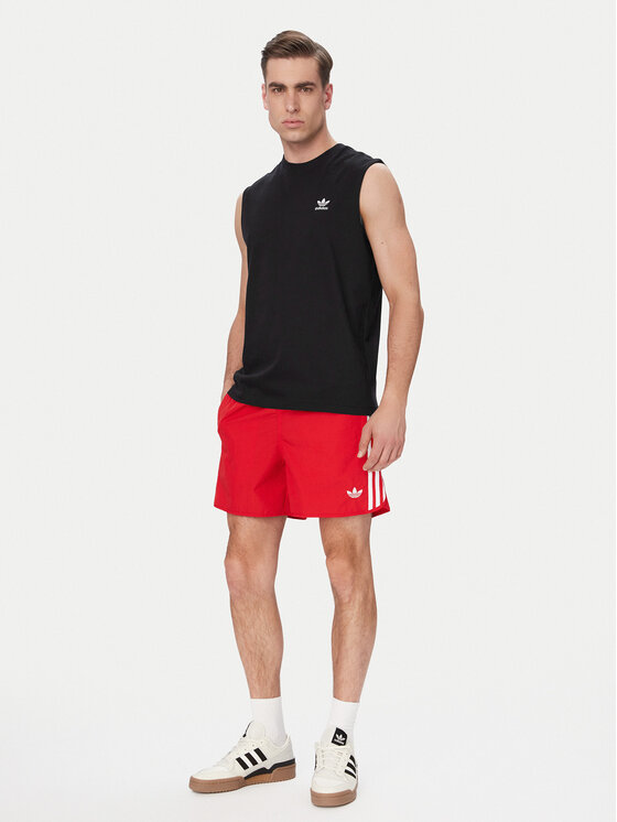 adidas adidas Tank top marškinėliai Trefoil Essentials KD0691 Juoda Regular Fit