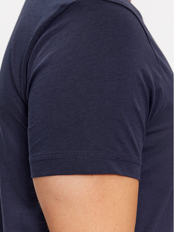 Gant Gant T-Shirt Slim Shield V-Neck 2003186 Granatowy Slim Fit