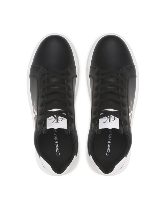 Calvin Klein Jeans Calvin Klein Jeans Снікерcи Chunky Cupsole Monologo YM0YM00681 Чорний
