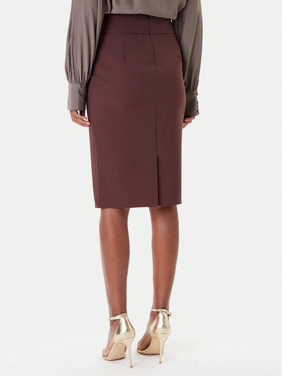 Rinascimento Rinascimento Fustă tip creion CFC0126212003 Maro Slim Fit