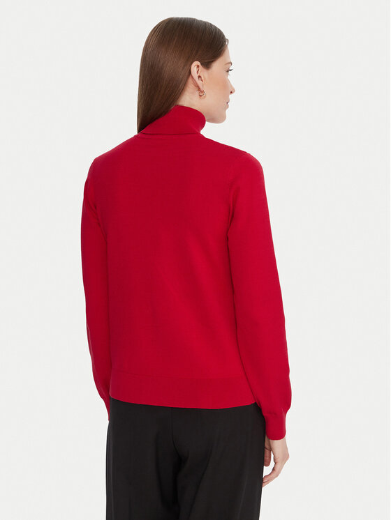 Liu Jo Sport Liu Jo Sport Rollkragenpullover TF5219 MS63L Rot Regular Fit