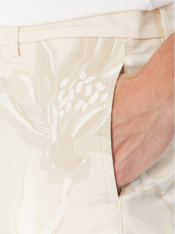 BOSS BOSS Pantaloncini di tessuto C-Karlos 50538839 Écru Regular Fit