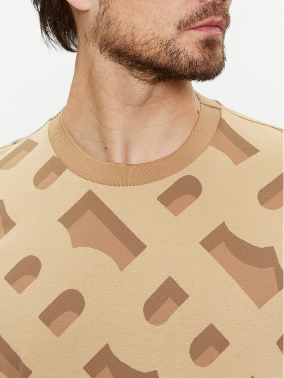 BOSS Boss T-Shirt Tiburt 419 50504100 Beige Regular Fit