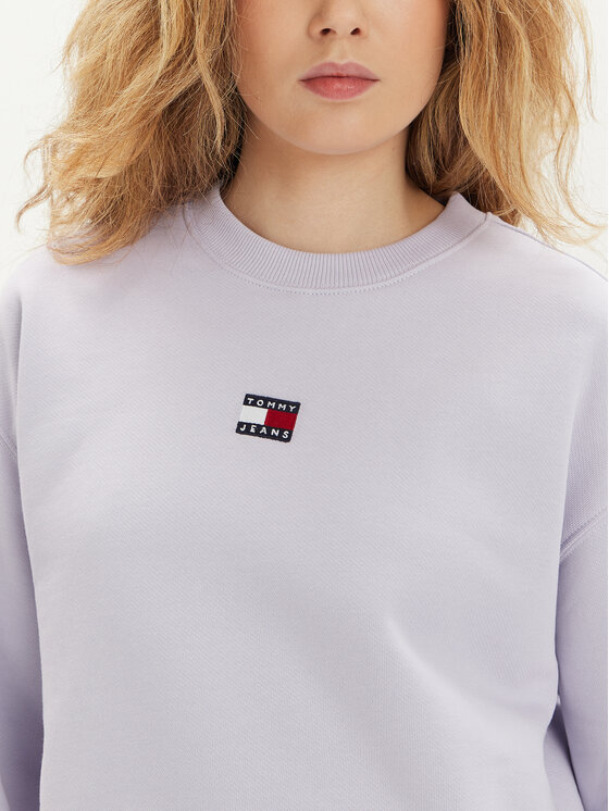 Tommy Jeans Tommy Jeans Суитшърт Badge DW0DW17325 Виолетов Regular Fit