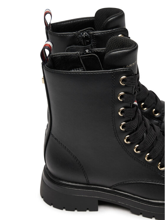 Tommy Hilfiger Tommy Hilfiger Planinarske cipele Lace-Up Bootie T3A5-33569-1351 M Crna