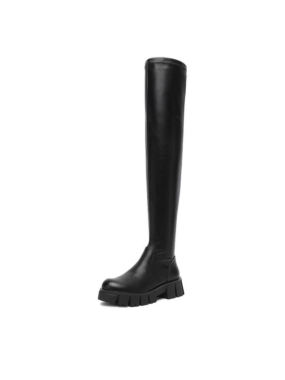 DeeZee DeeZee Čizme preko koljena 60017-2 Crna