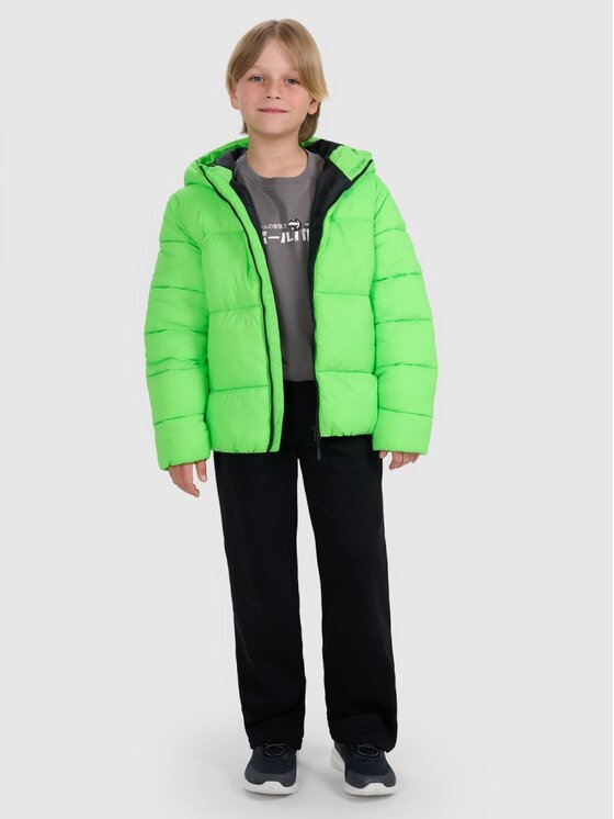 4F 4F Giubbotto piumino 4FJRAW25TDJAM0809-45N Verde Regular Fit