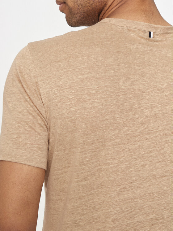 BOSS Boss T-shirt Tiburt 456 50511612 Beige Regular Fit