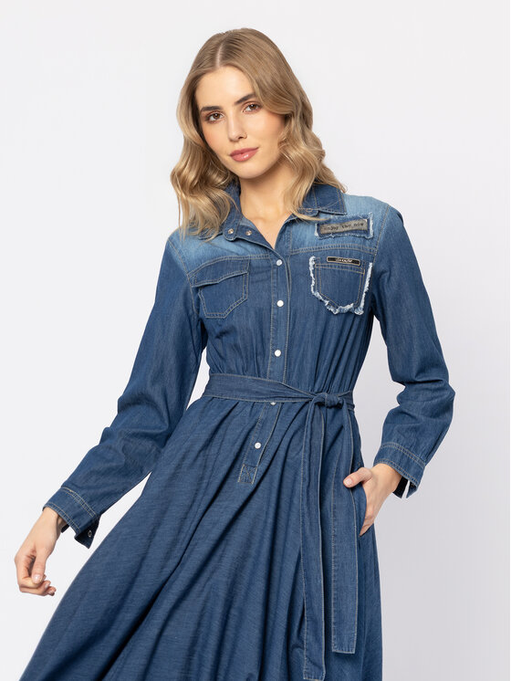 LIDIA KALITA LIDIA KALITA Sukienka jeansowa Esme Niebieski Regular Fit
