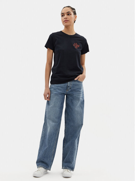 Lee Lee Jeansy Rider 112349551 Niebieski Loose Fit