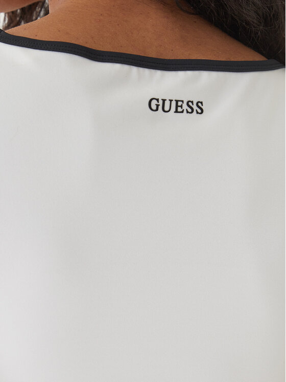 Guess Guess Marškinėliai V6GP09 K2999 Écru Slim Fit