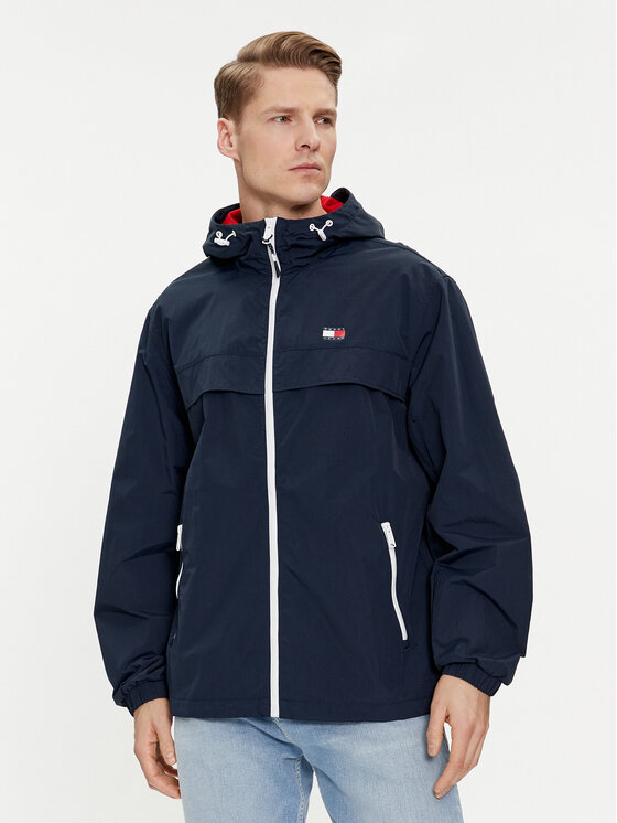 Tommy Jeans Geacă de vânt Chicago DM0DM17983 Bleumarin Regular Fit