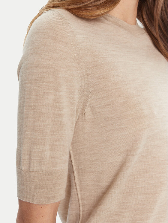 BOSS BOSS Pulover Farbella 50544996 Bež Slim Fit