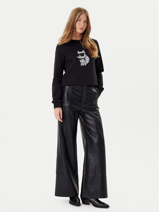 KARL LAGERFELD KARL LAGERFELD Bluza A3W20066 Czarny Regular Fit
