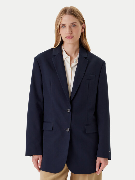 Tommy Hilfiger Tommy Hilfiger Zakó Elevated WW0WW46808 Sötétkék Relaxed Fit