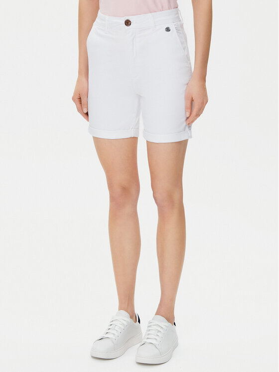 U.S. Polo Assn. U.S. Polo Assn. Šortky z materiálu WUP1121 Bílá Regular Fit