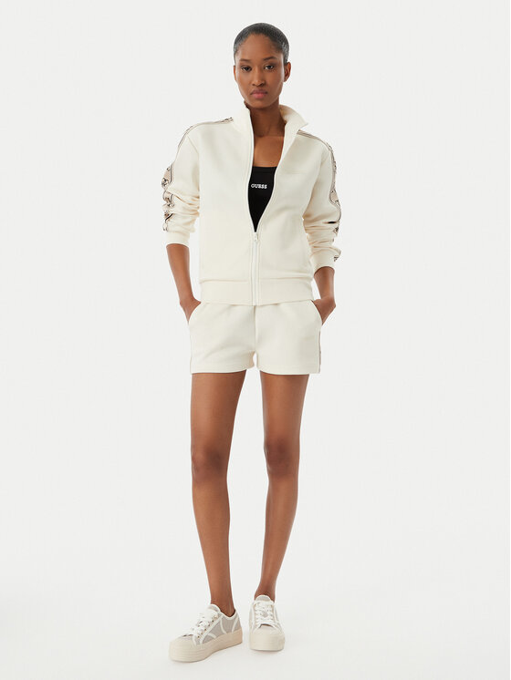 Guess Guess Majica dugih rukava V2YQ16 KB3P2 Écru Regular Fit