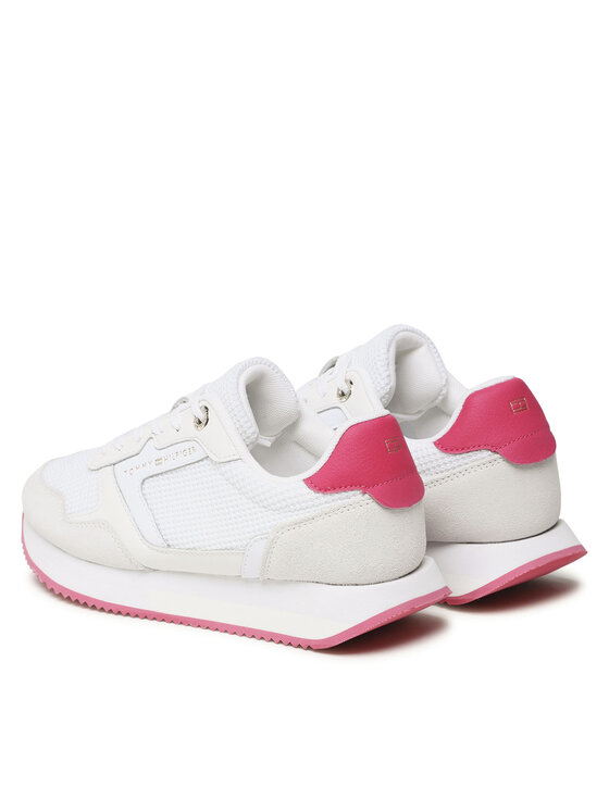 Tommy Hilfiger Tommy Hilfiger Сникърси Essential Mesh Runner FW0FW07381 Бял
