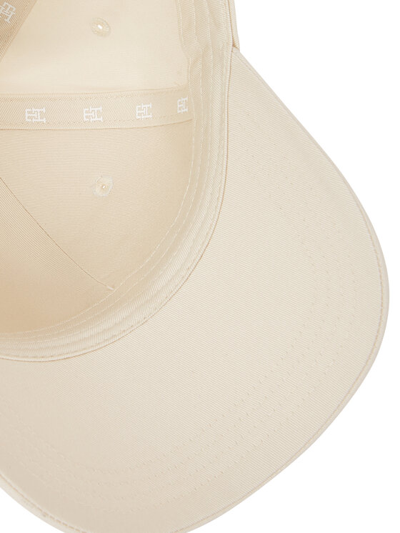 Tommy Hilfiger Tommy Hilfiger Czapka z daszkiem Elevated Chic Cap AW0AW17128 Écru