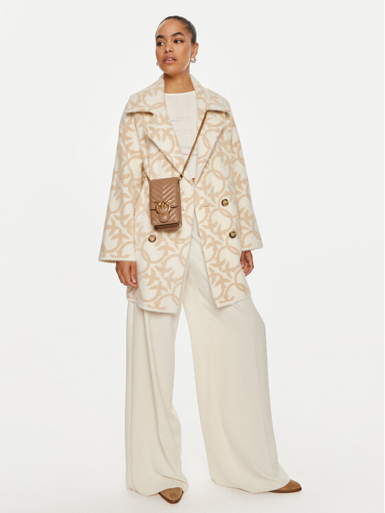 PINKO Pinko Demisezoninis paltas Toro 101573 A21Q Smėlio Relaxed Fit